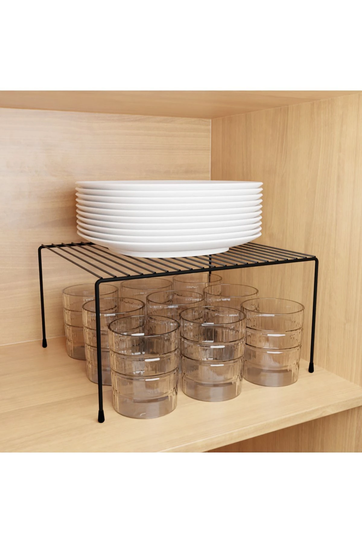 Dolap Içi Düzenleyici Organizer Tezgah Banyo Tabak Bardak Mutfak Banyo Düzenleme