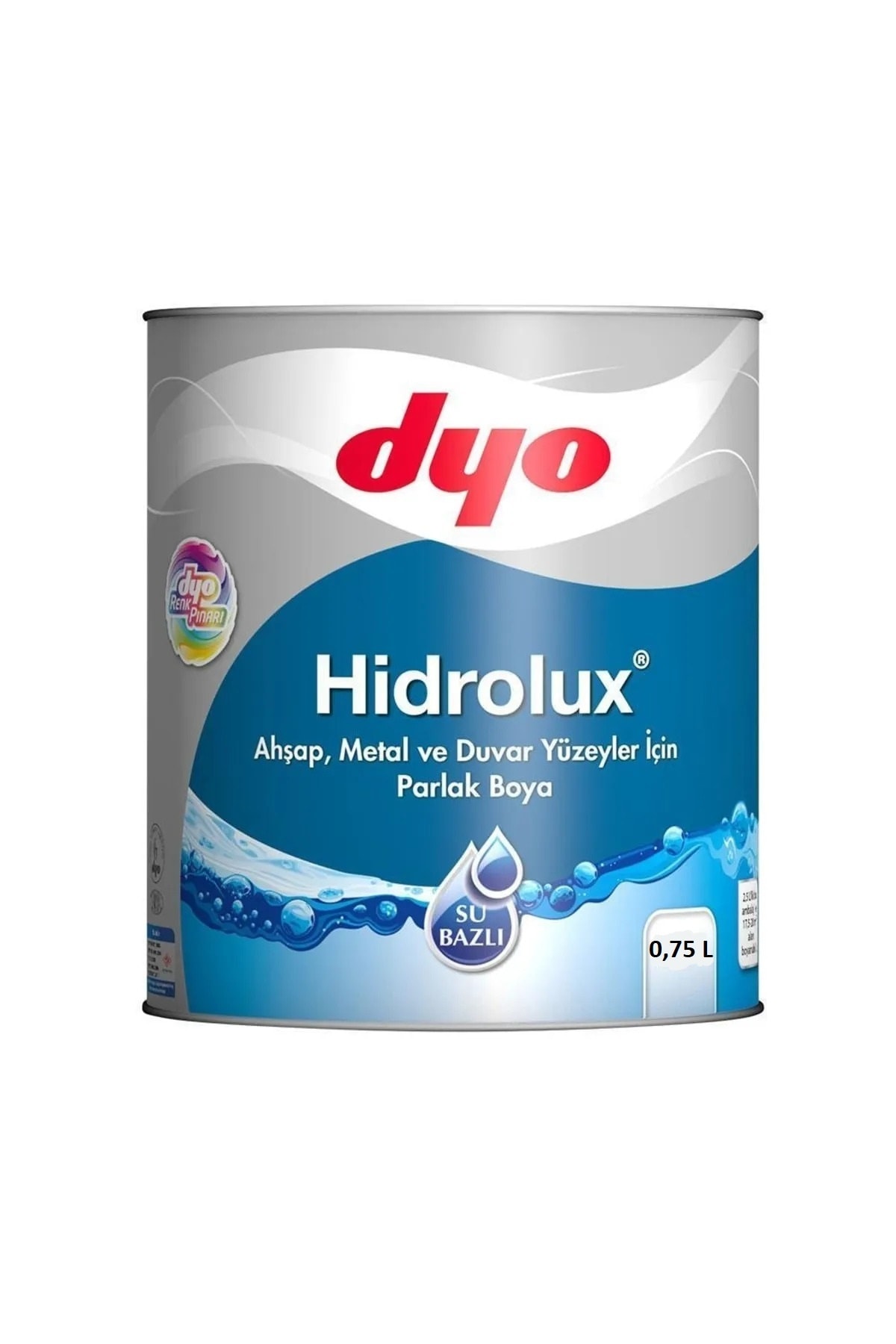 Hidrolüx 0,75/2,5 Litre Beyaz Su Bazlı Ahşap Metal Boyası