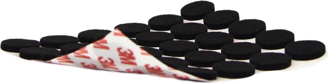 3M Yapışkanlı 60 Adet 20MM Siyah Mobilya Sandalye Masa Ayağı Keçesi