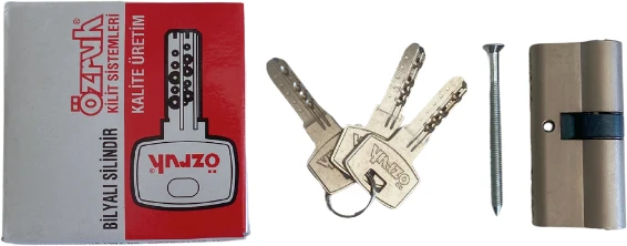 Çelik Kapı 68 mm Barel Silindirli Bilyali Kilit Giriş Kapı Göbek Bareli