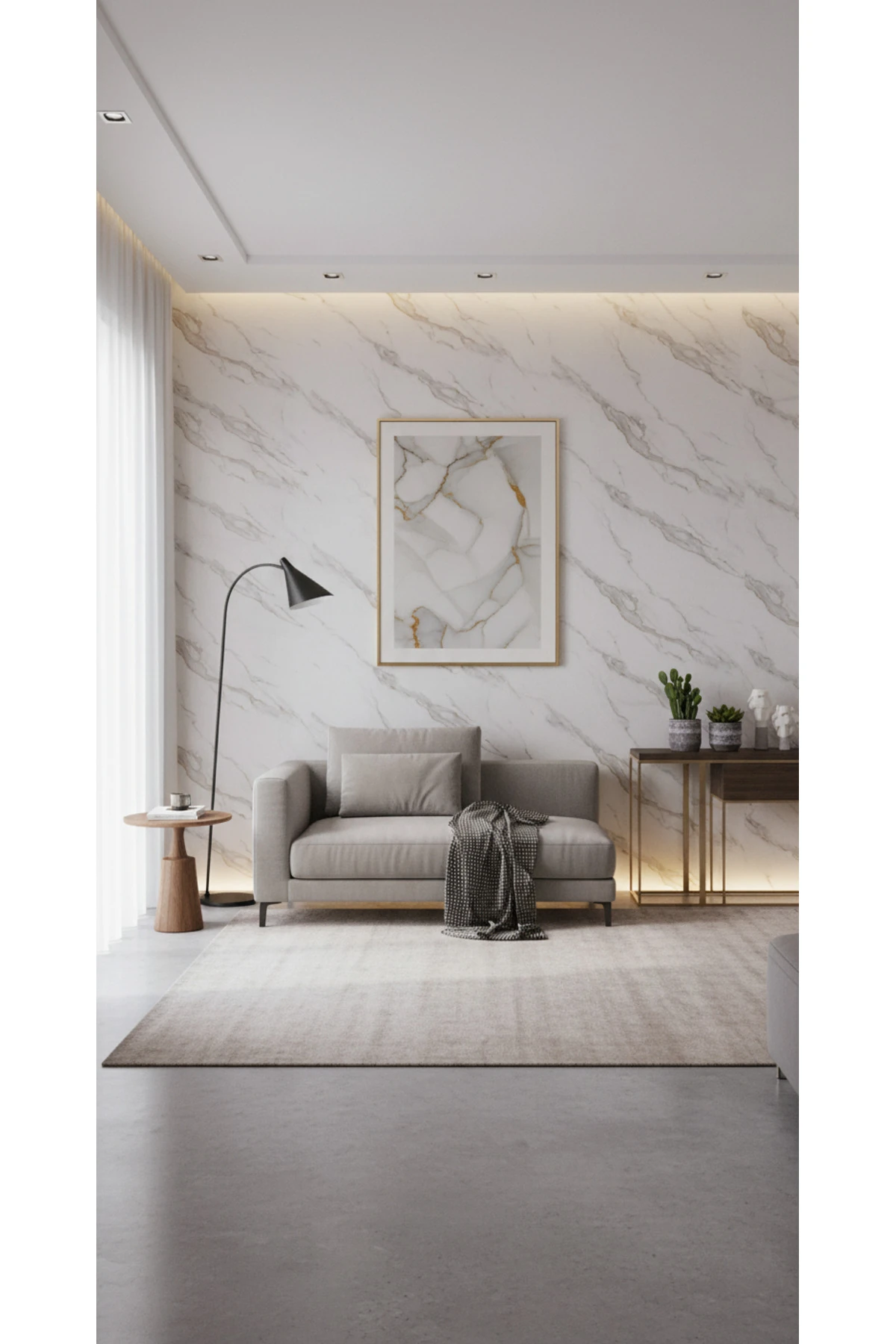 Pvc Mermer Duvar Paneli 60 X 120 (4 Adet)