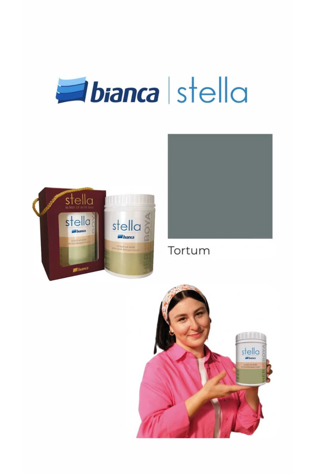 Stella Su Bazlı Saf Akrilik Boya 500ml - Tortum