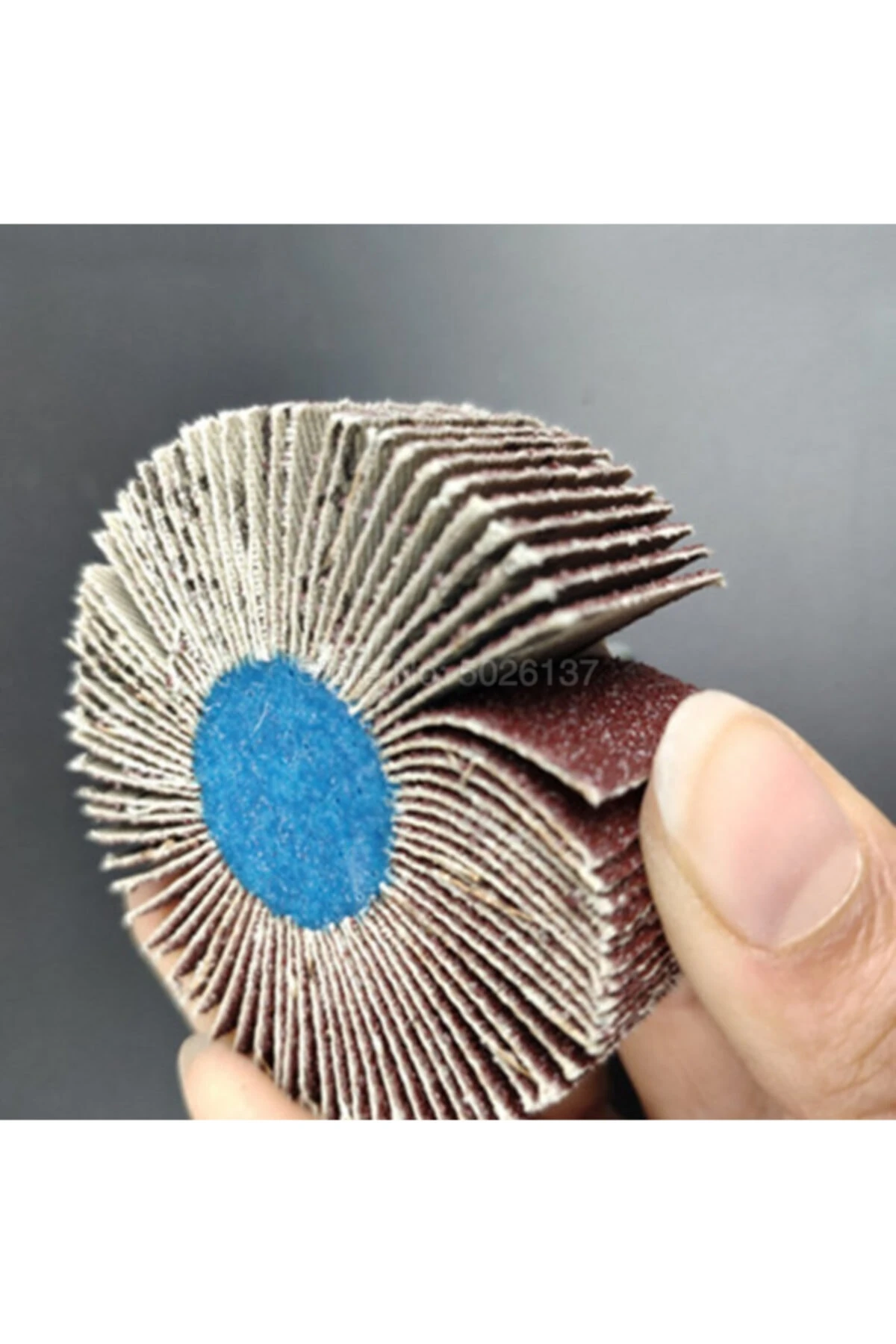 Mop Zımpara Saplı Silindir Zımpara Seti 5 Parça 60 Kum Daire Zımpara Takımı Ahşap Metal Zımparalama