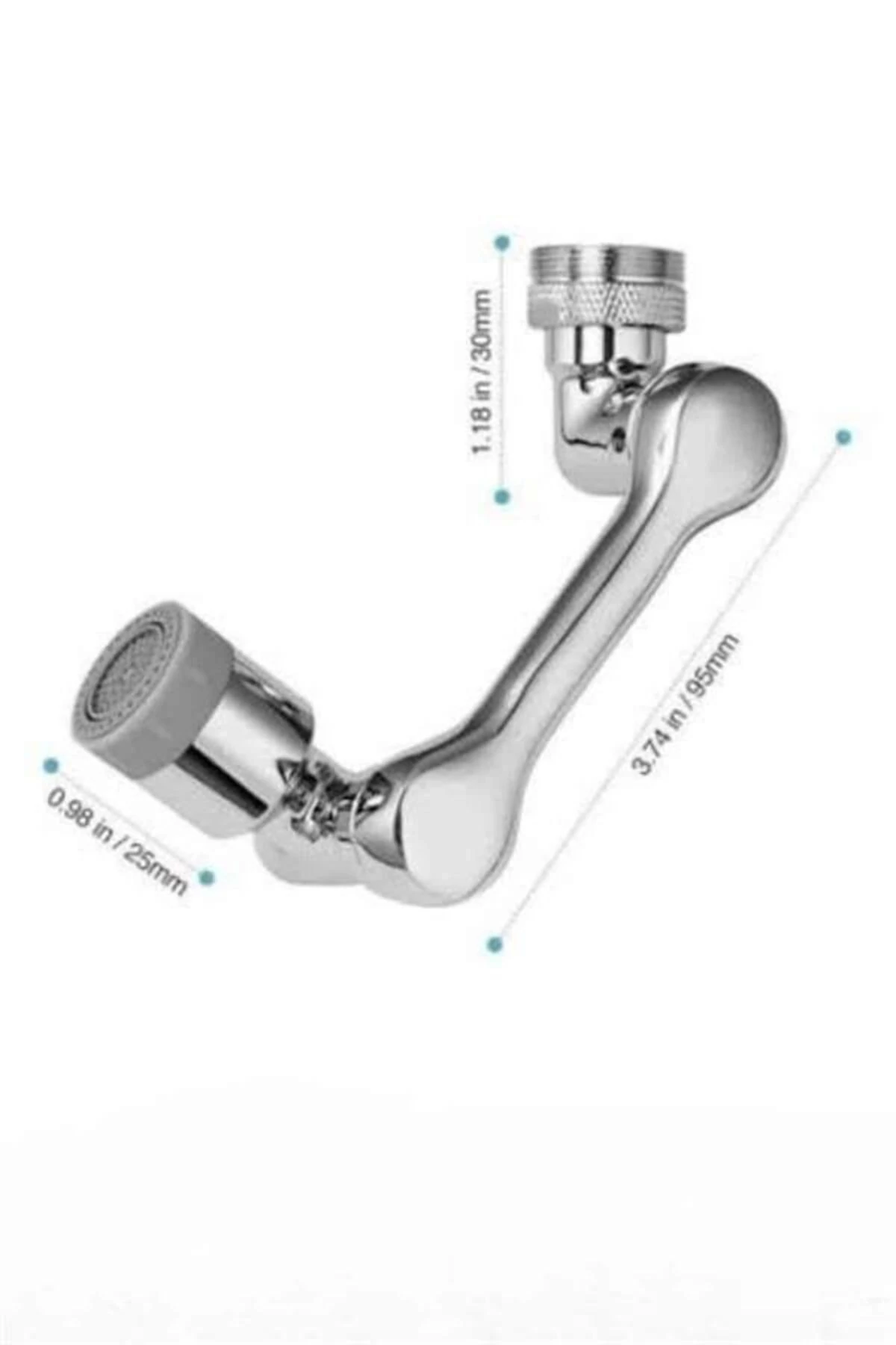 Dönebilen Musluk Başlığı Akrobat Mutfak Banyo Musluk Ucu Başlığı Oynar Baş - tygo3840-348