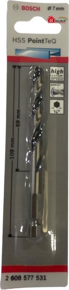 Pointteq Altıgen Şaftlı Hss Matkap Ucu 7 mm