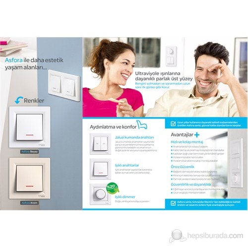 Asfora 2'Li Dikey Cerceve Beyaz Çerçeveli