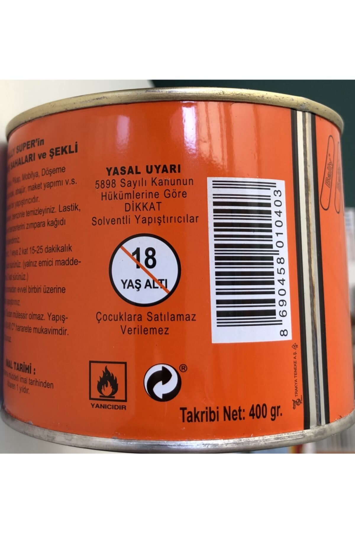 Oto Montaj Kaplama Işleri Yapıştırma Ilacı 400 Gr