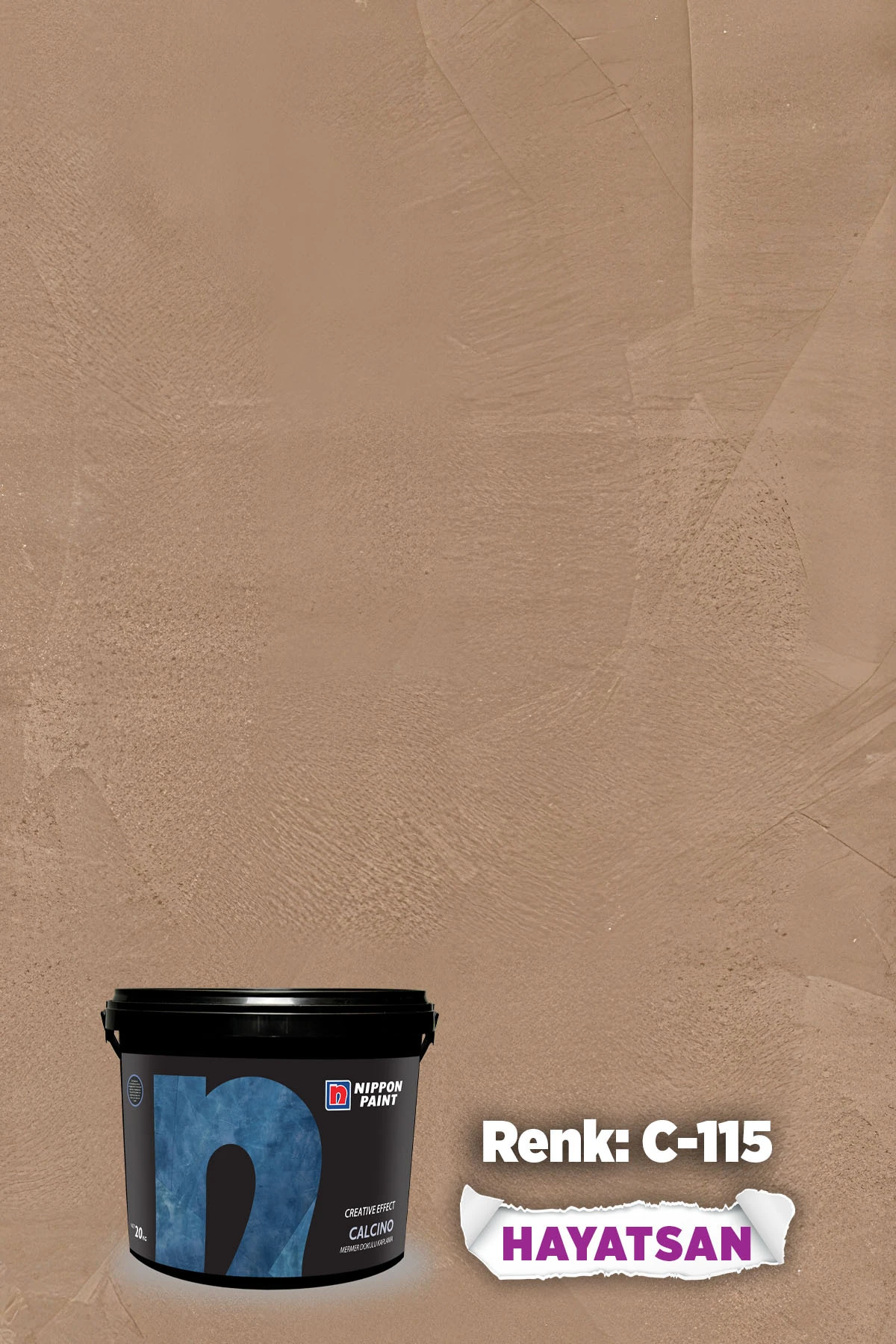 CALCINO – Mermer dokulu dekoratif efekt boya -#4 - 2,5 kg