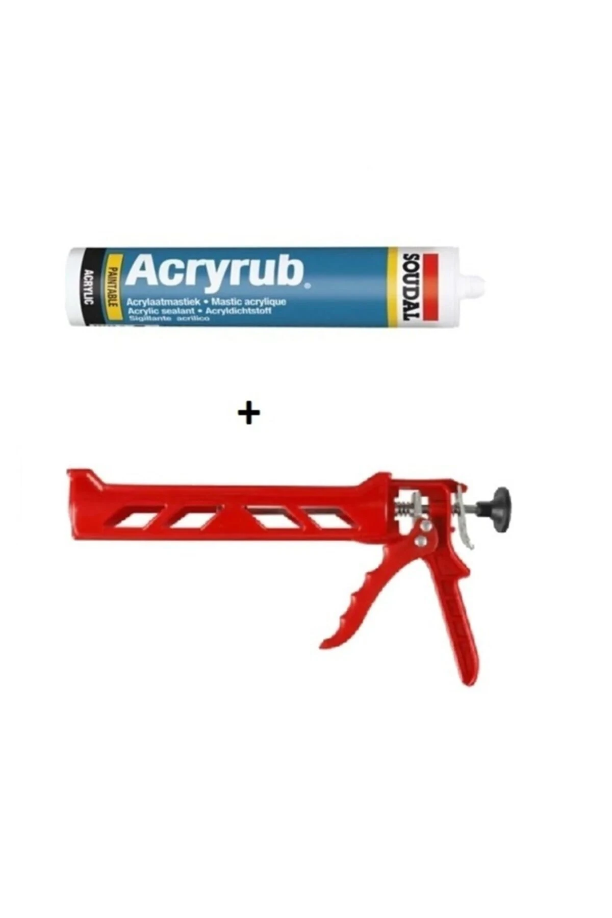 Acryrub Silikonize Mastik 500 Grm. Kahverengi Plastik Silikon Tabancası