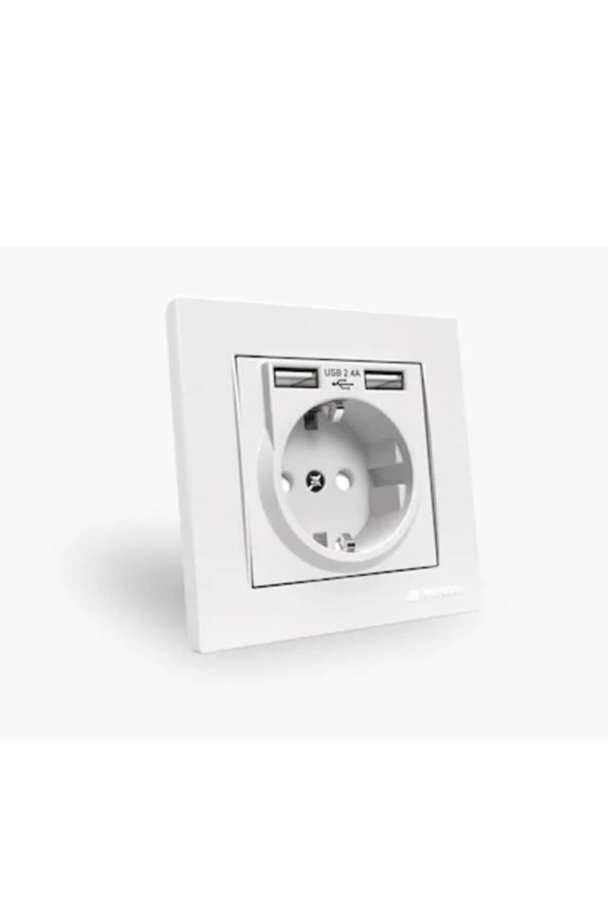 Çift Usb Girişli Topraklı Priz (2.4A HIZLI ŞARJ ÇOCUK KORUMA) ( 2 Adet Fiyatıdır )