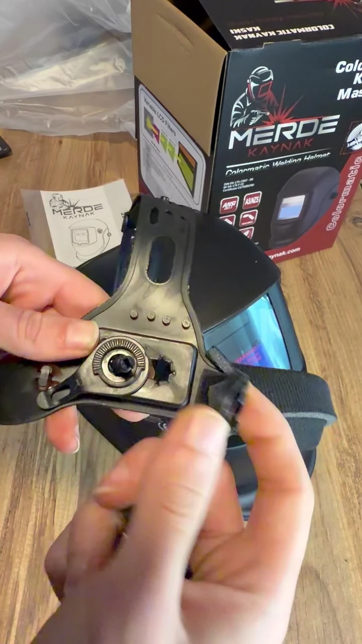 MERDE Otomatik Kararan Colormatik Kaynak Maskesi – Ayarlanabilir Kararma, TIG MIG MMA Uyumlu