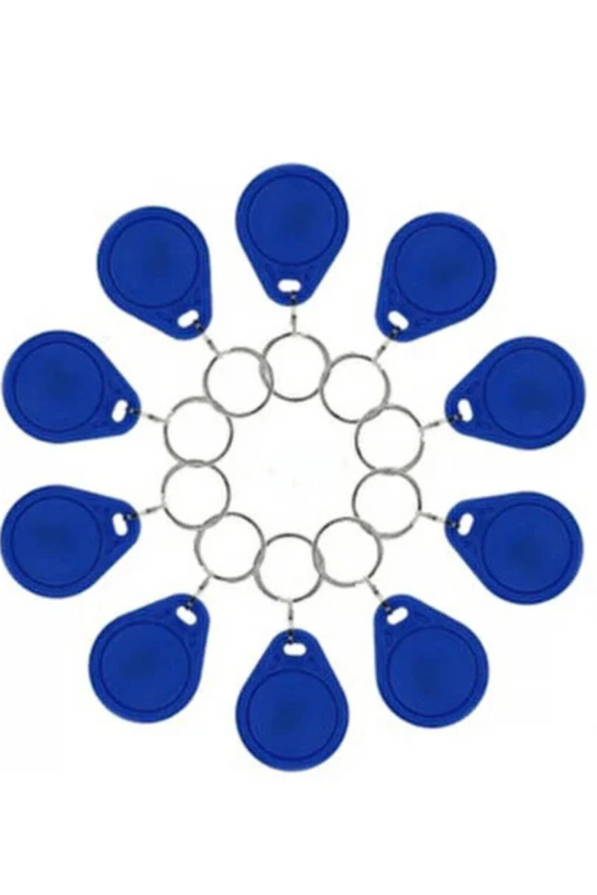 10 Adet Kontal Kkpa Kartlı Geçiş Kullanıcı Boncuğu Anahtarlık Tipi