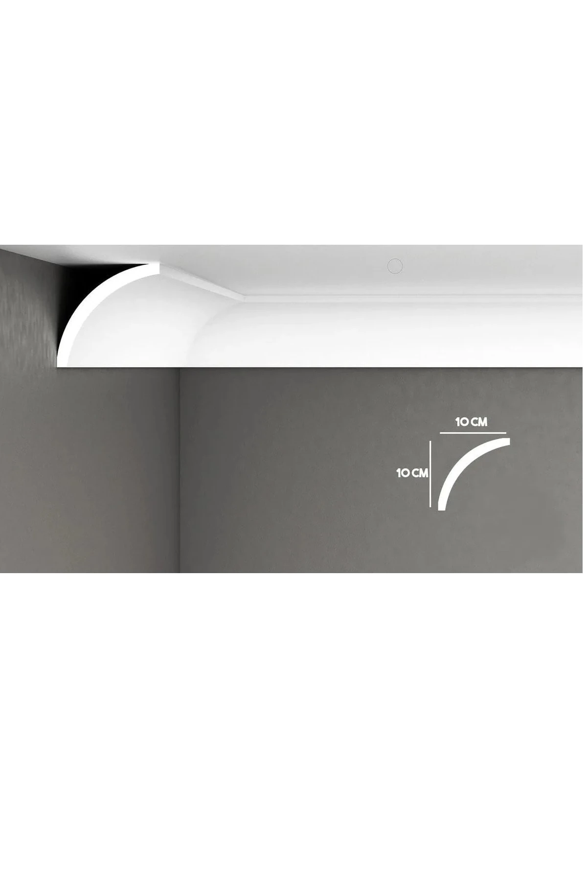 Düz Model Stropiyer Kartonpiyer 10x10 Basar (13,5 CM GENİŞLİK) - 10 Mt