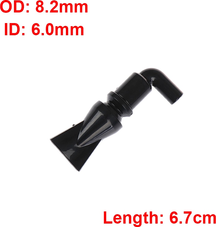 Od 8 mm Ördek Gagası S Stili Akvaryum 360° Ayarlamalı Nozul Su Çıkış Borusu Duckbill Dönüş Borusu Tesisat Fittingsi Filtre Pompa Su Akışı Çıkışı (Yurt Dışından)
