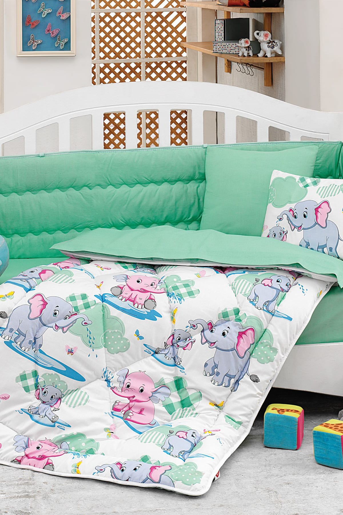 Ranforce Bebek Uyku Seti Elephant Mint