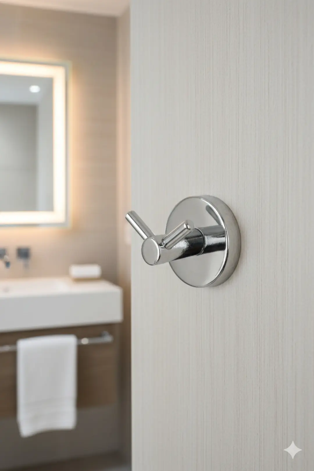 Aktel Robi Aktel Banyo Krom V Çatal Bornozluk Askısı