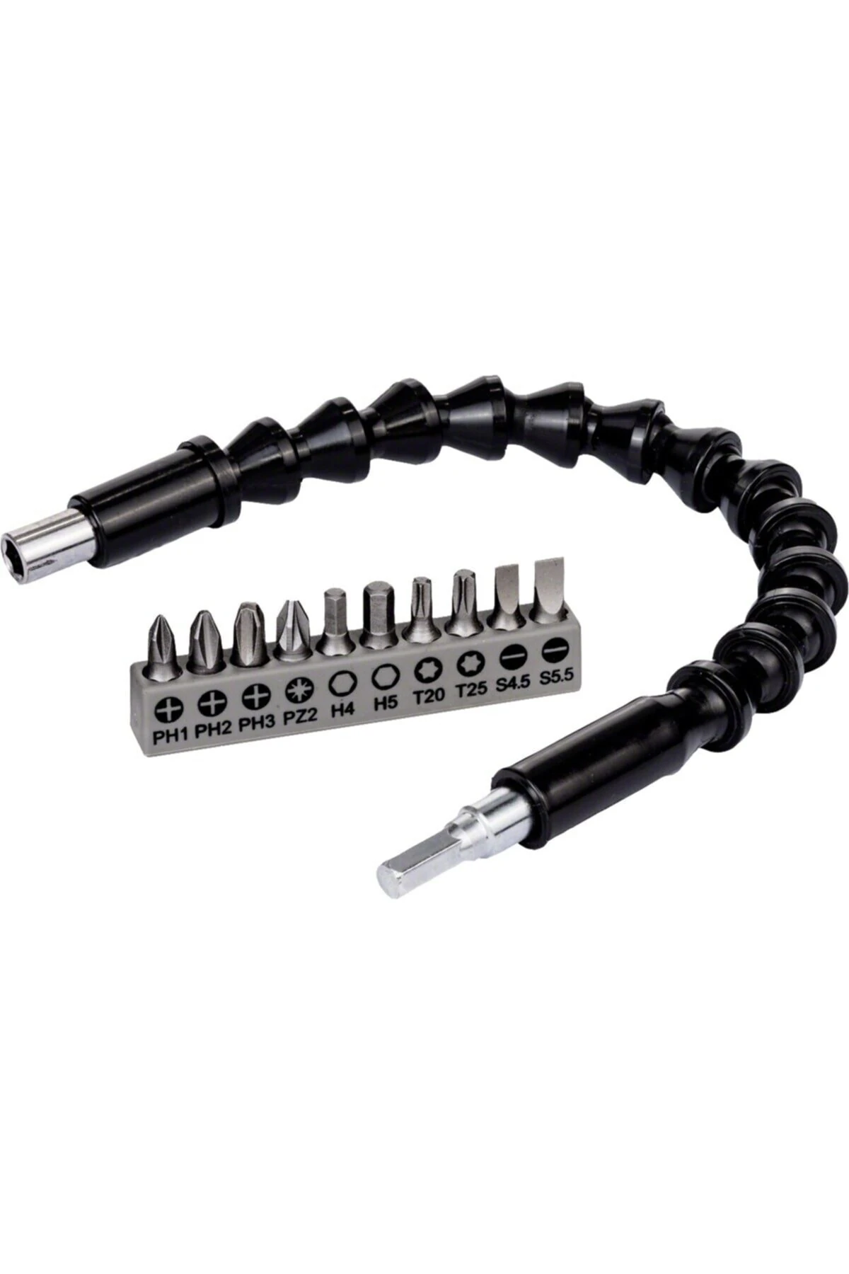 46 Parça Cırcır Tornavida Seti Vidalama Seti Lokma Seti + Esnek Bükülebilir Uzatma 30cm