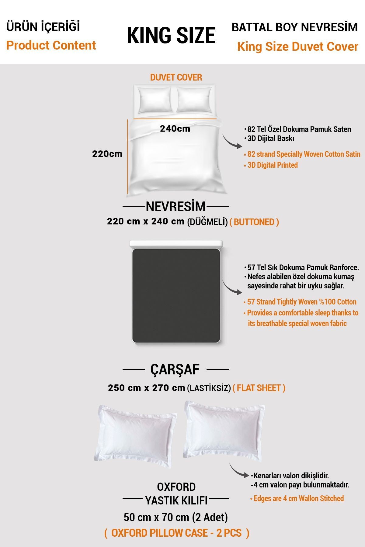 Kıng Sıze Mystery 3d Dijital Baskılı Çift Kişilik Nevresim Takımı 220x240cm