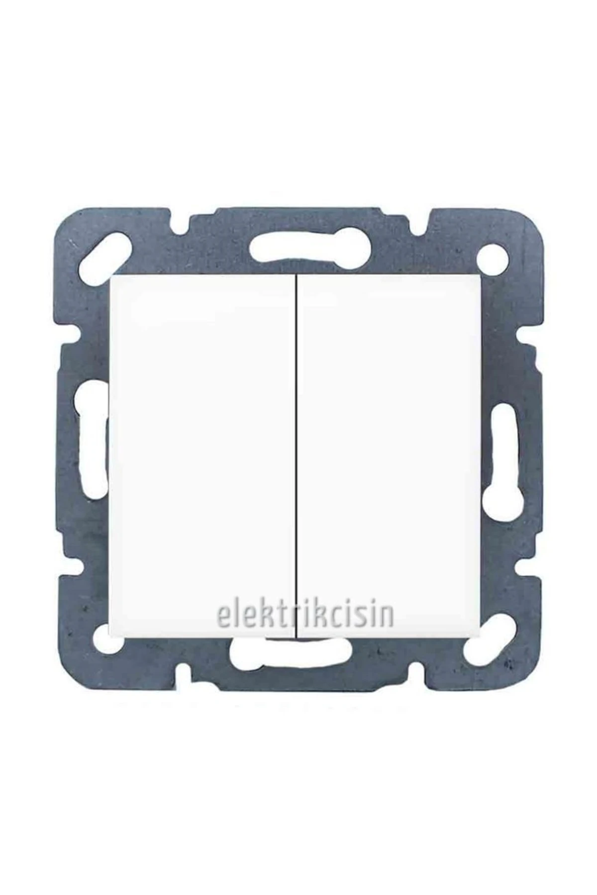 Meridian Beyaz Ikili Anahtar - Komütatör (çerçeve Hariç) 5 Adet