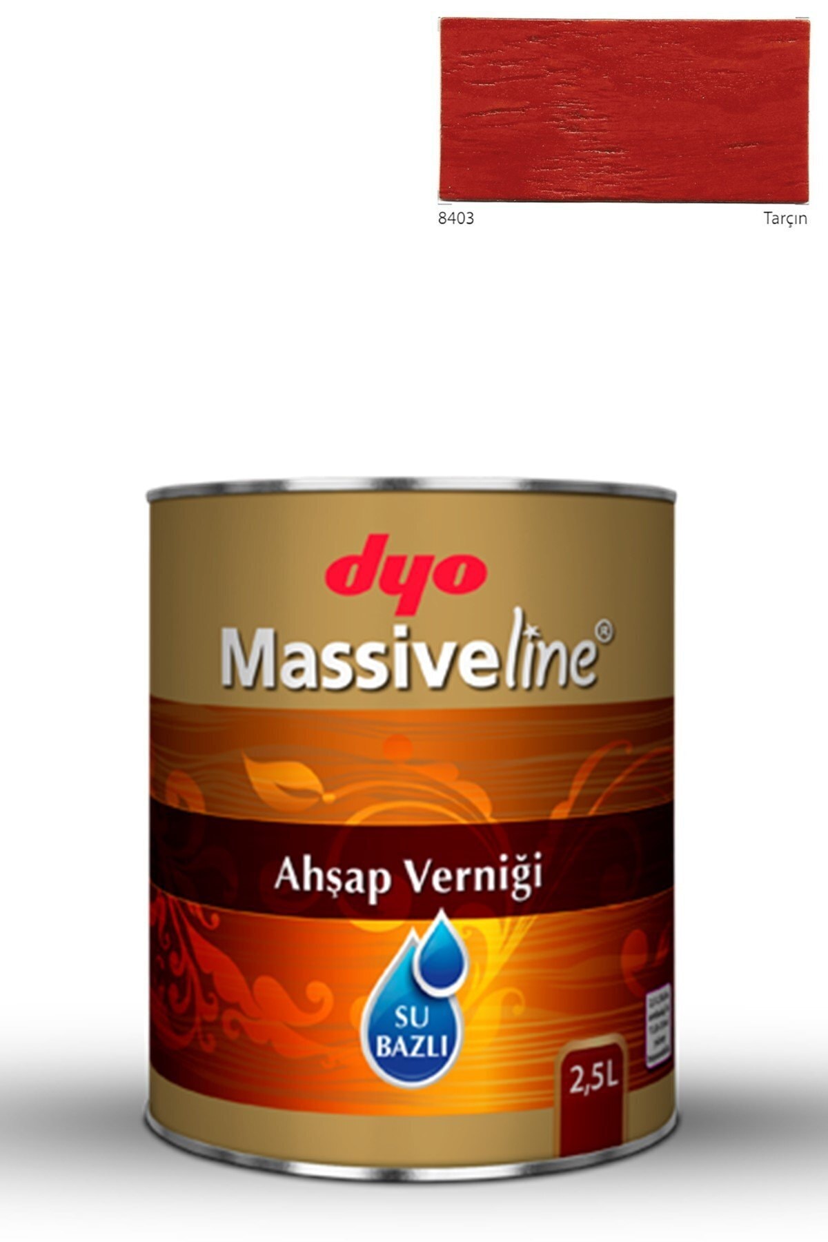 DYO Massiveline Su Bazlı Ahşap Verniği 8403 Tarçın 2,5 Lt