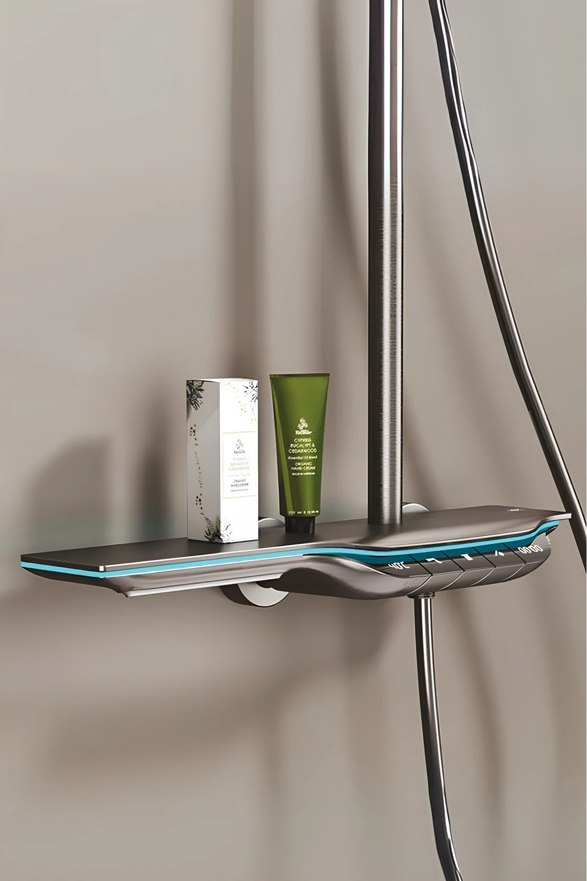 Dijital Led Göstergeli Termostatik Akıllı Piyano Duş Seti Tepe Duş Seti