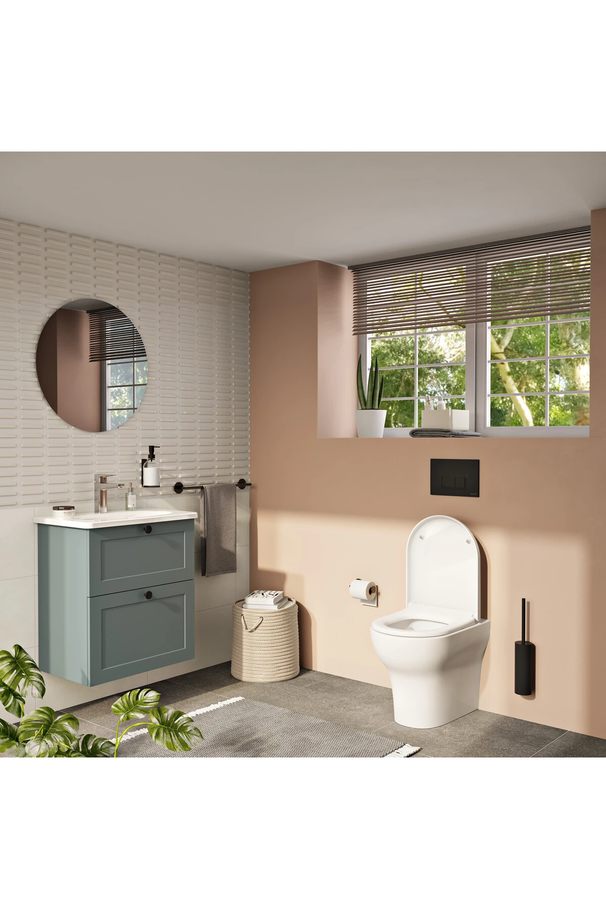 Root Square A42731 Yüksek Lavabo Bataryası, Krom