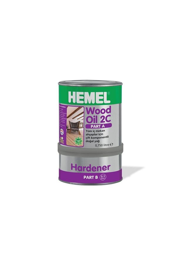 Ahşaplar Için Çift Komponentli Yağ - Castle Brown-0,900 lt