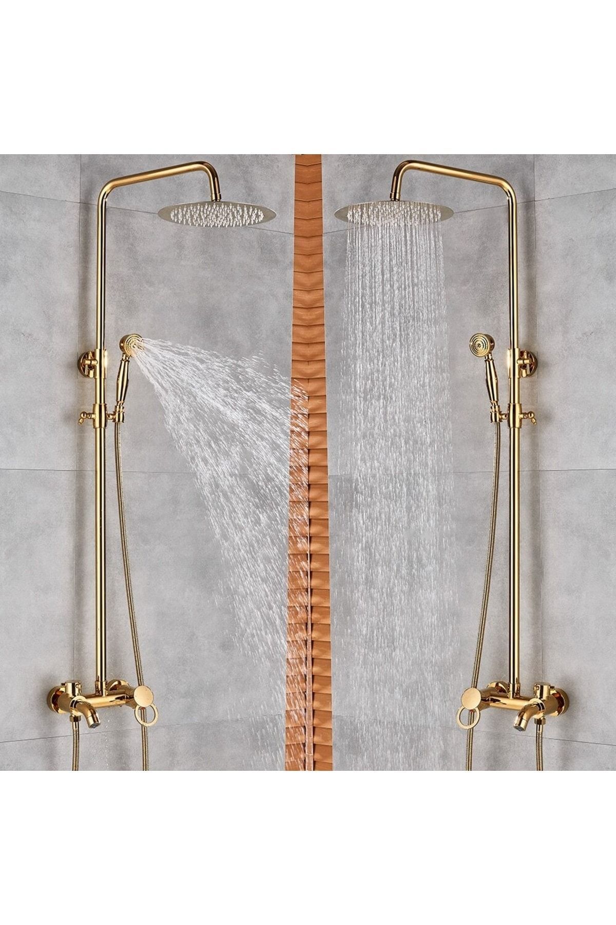 Banyo Bataryası Duş Seti Gold Altın Dore Özel Seri Yeni Model 5 Yıl Garantili