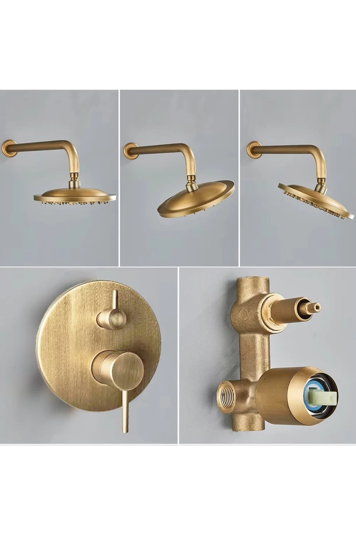 Banyo Bataryası Antik Duş Seti Ankastre 2 Yollu Model Yeni 7 Yıl Garantili Sıva Altı Dahil İthal