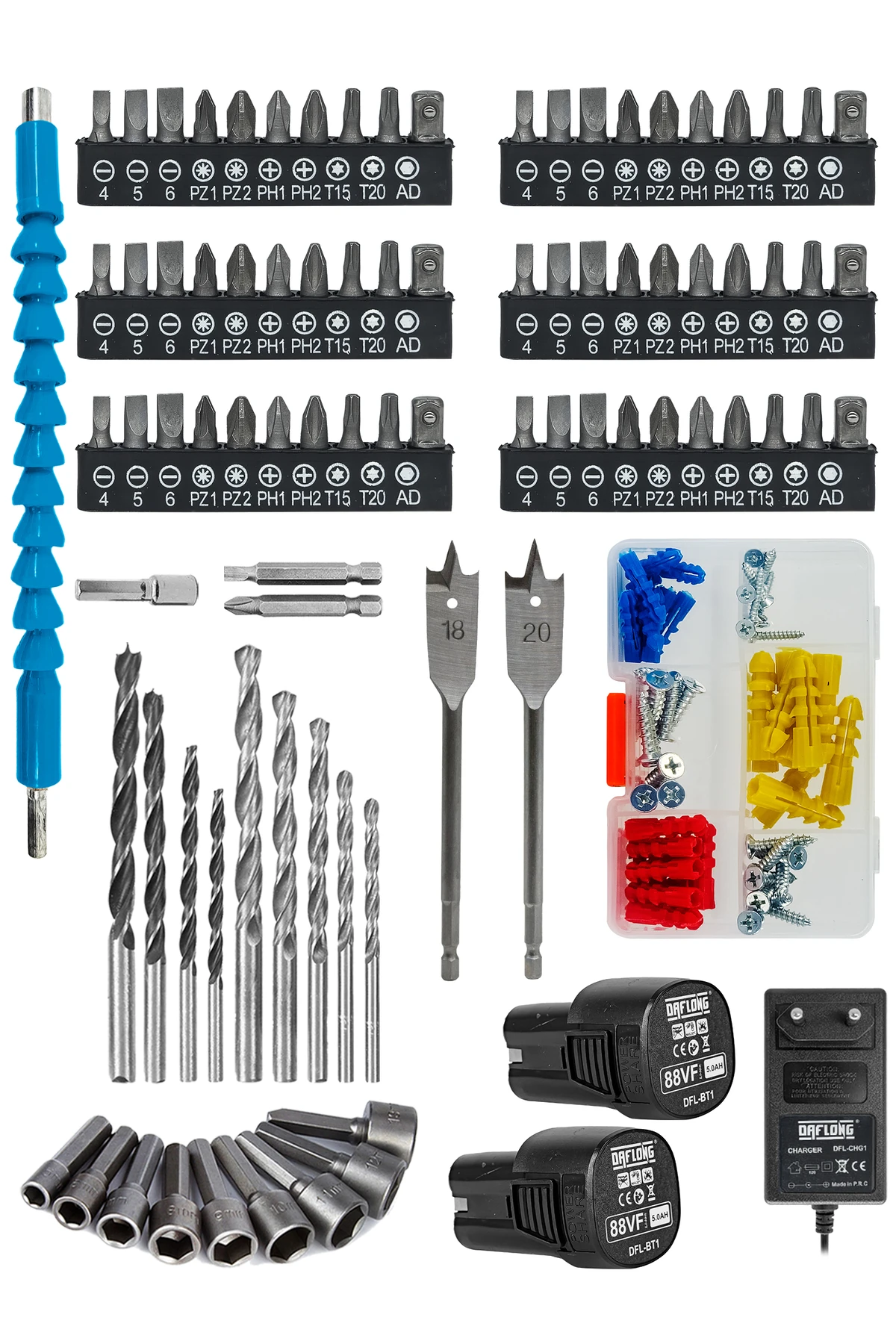 PRO ÇELİK ÖZEL SERİ 84 PARÇA KÖMÜRSÜZ GÜÇLENDİRİLMİŞ MOTOR ŞARJLI ARMUT BATARYA MATKAP