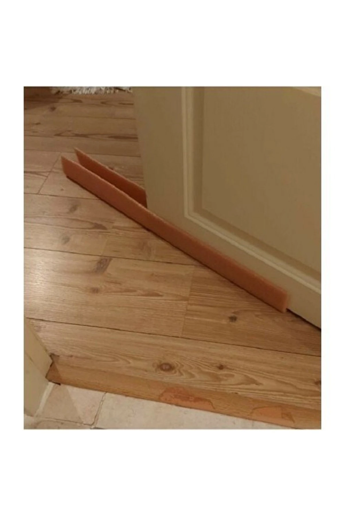 KAPI ALTI RÜZGARLIK SOĞUK KESİCİ FİTİL KAPI SÜNGERİ EŞİK SÜNGER AÇIK KAHVE 90 CM 2 ADET