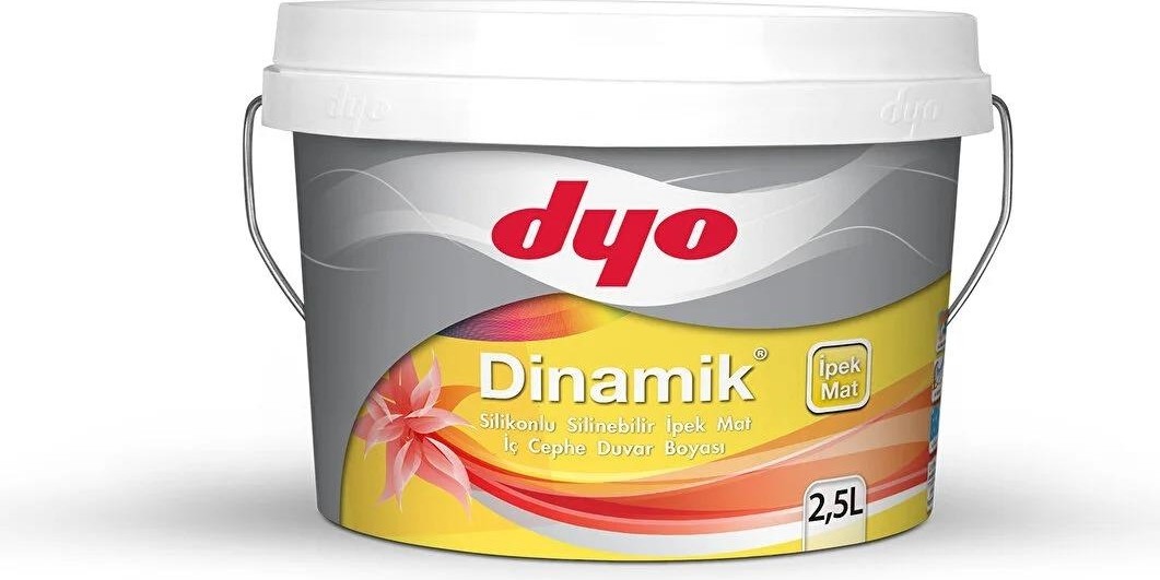 2,5lt Dinamik Ipekmat Silikonlu Silinebilir Iç Cephe Duvar Boyası (4748)