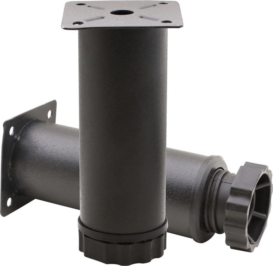4 Adet Mobilya Ayağı Metal 10 cm Ayarlı 42 mm Mat Siyah Ayak