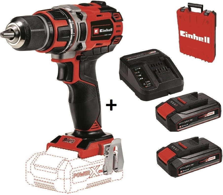 Te-Cd 18/50 Li-I Bl Darbeli Matkap + 2*2.5 Ah Starter Kit + Çanta