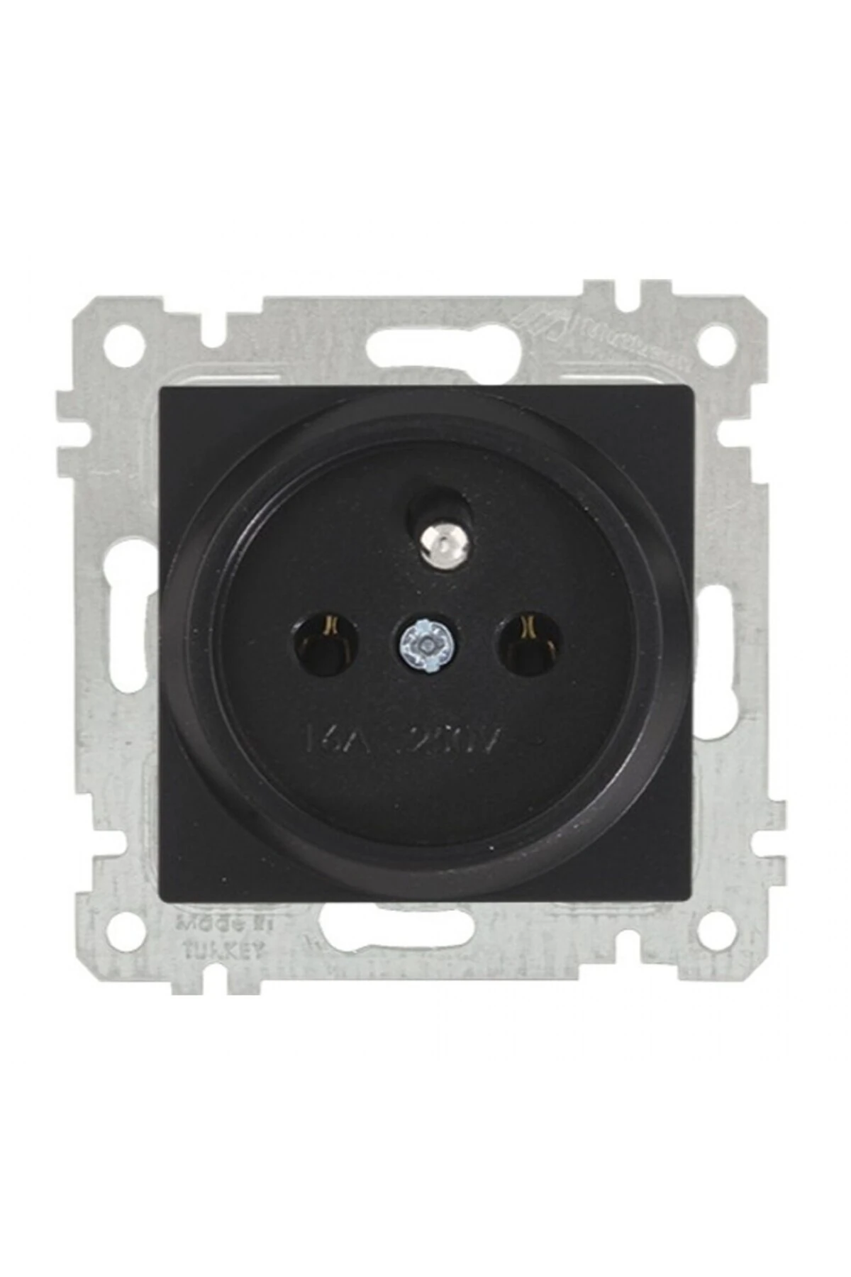 Rita Siyah Mekanizma + Tuş Ups (Fransız) Prizi 2200 615 0284
