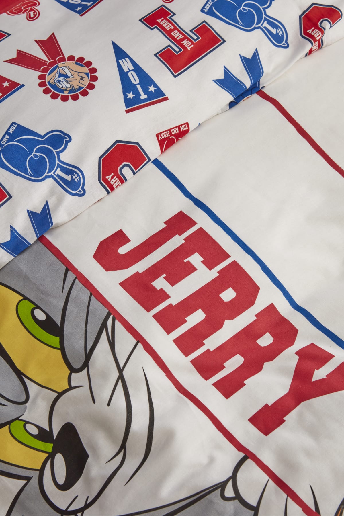 Tom ve Jerry Time To Shool %100 Pamuk Tek Kişilik Nevresim Takımı