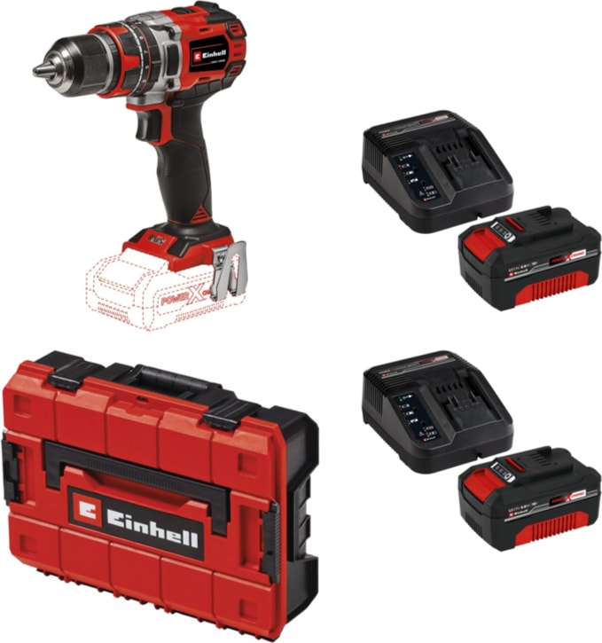 EİNHELL Tp-Cd 18/50 Li-I Bl Solo Akülü Vidalama + 2 x 4 Ah Starter Kit (Çanta Dahil)