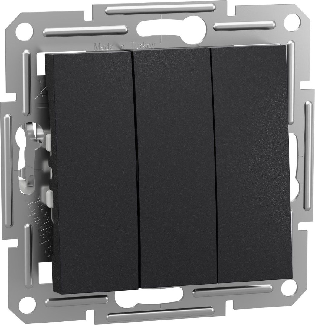 Asfora Antrasit Üçlü Anahtar