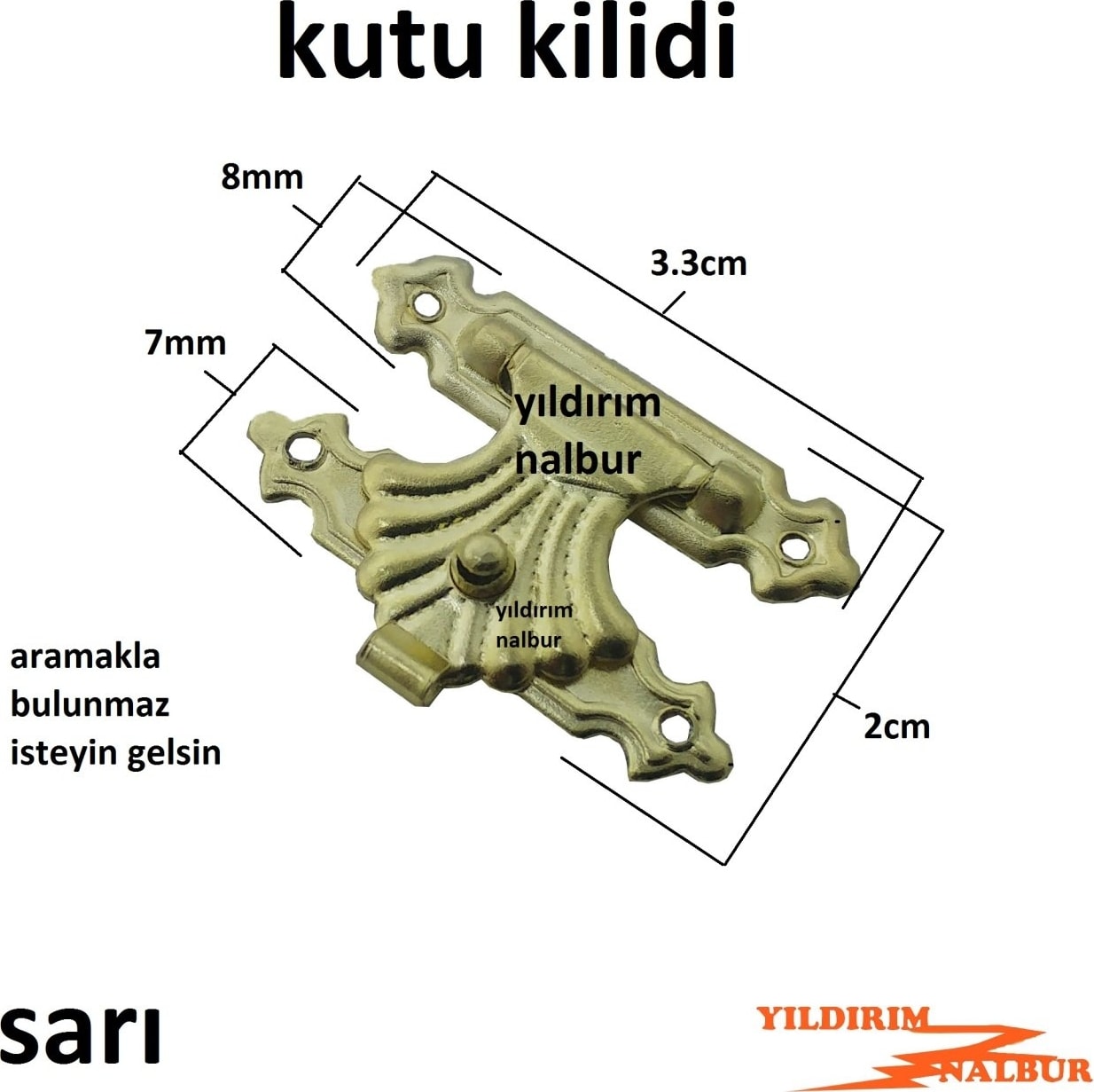 Altın Sarı 5 Adet Kutu Kilidi Dekoratif Klips Sandık Kilidi Hobi Kilit Emniyet Kilidi