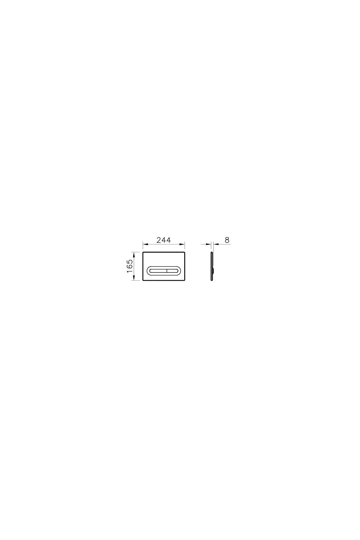 Loop T 740-0780 Kumanda Paneli, Parlak Krom