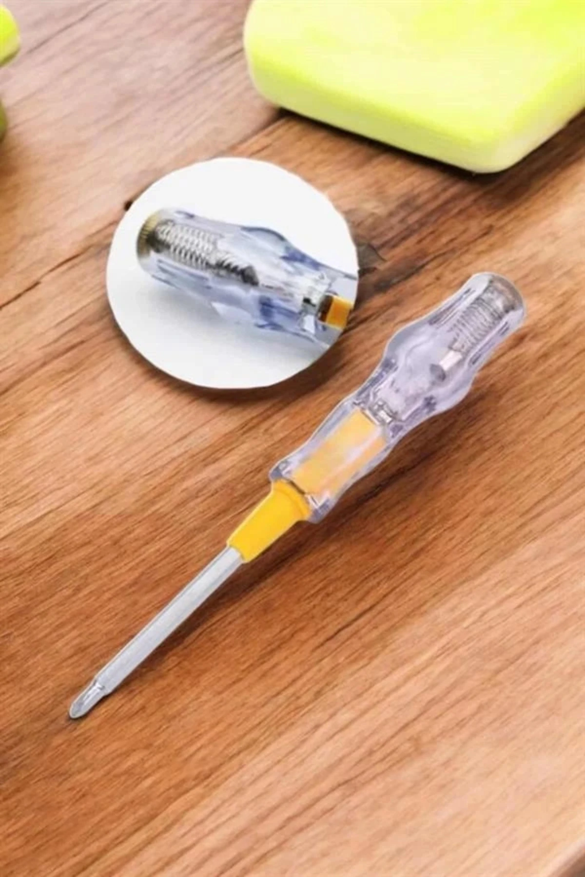 Çift Taraflı Elektrik Kontrol Kalemi Şeffaf Tornida