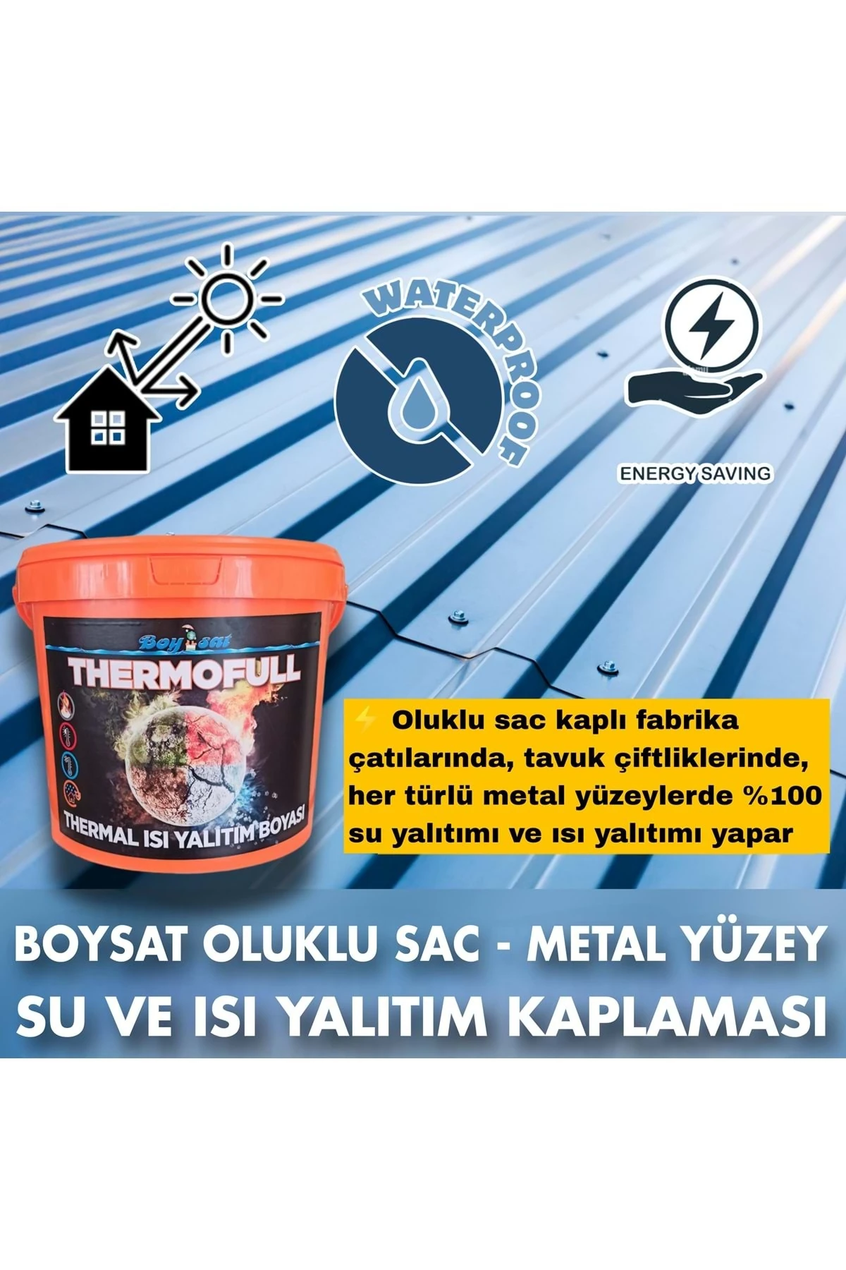Thermofull Termal Su Ve Sıcaklık Kıran Yalıtım Kaplaması 15 Litre