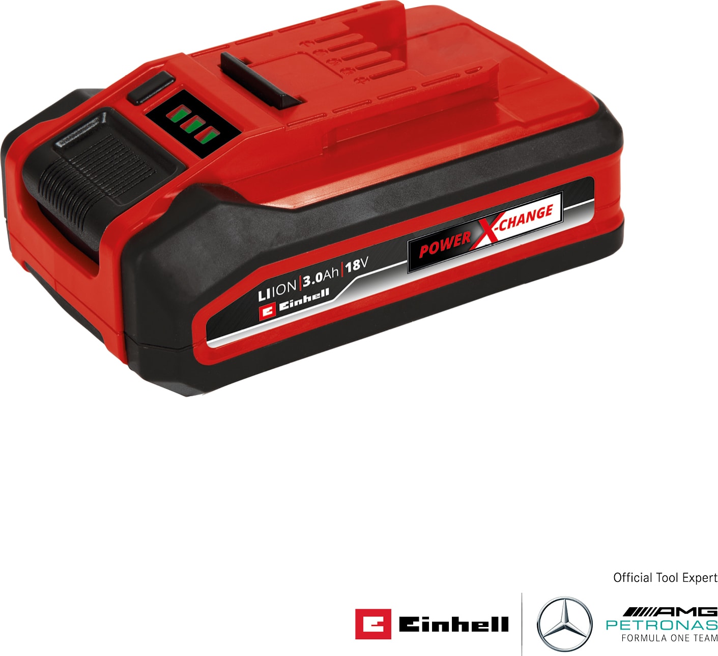 EİNHELL 18 V 3.0 Ah Power X-Change Plus (18 V Akü, Tüm PXC cihazları için evrensel,kendi kendine deşarj olmaz, 3 aşamalı LED şarj seviyesi kontrolü, özel şarj döngüleri, şarj dahil değil) - 4511501