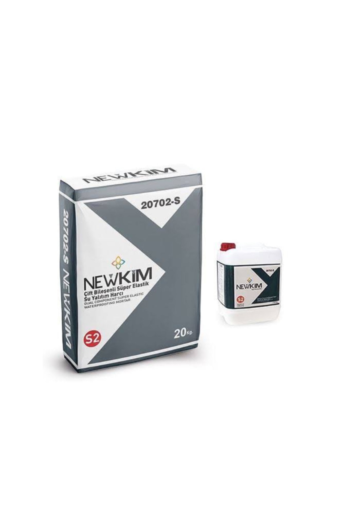 NEWKİM S2-Çift Bileşenli Süper Elastik Su Yalıtım Harcı (20 Kg + 10 Kg)
