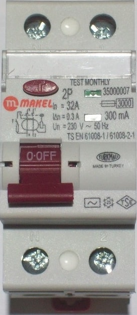 2X32A 300Ma Kaçak Akım Koruma Şalteri
