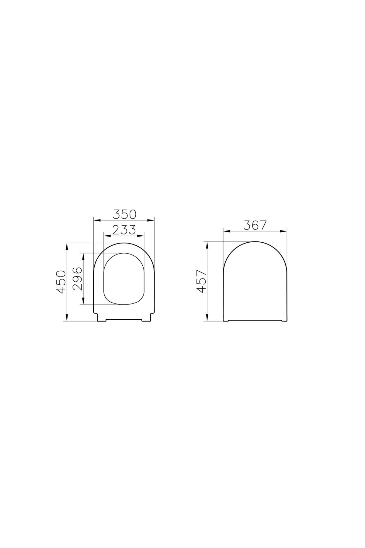 Integra Yavaş Kapanır Klozet Kapağı, Metal Menteşeli, 131-003-009