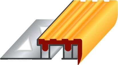 Alüminyum Merdiven Profili H:11.3mm W:30mm(SERAMIK Için Merdiven Bur.) Boy 2.7m