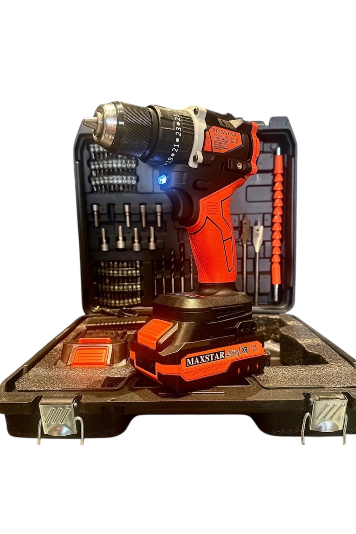 matkap darbeli vidalama kömürsüz fırçasız motor darbeli 84 parça full setli çantalı