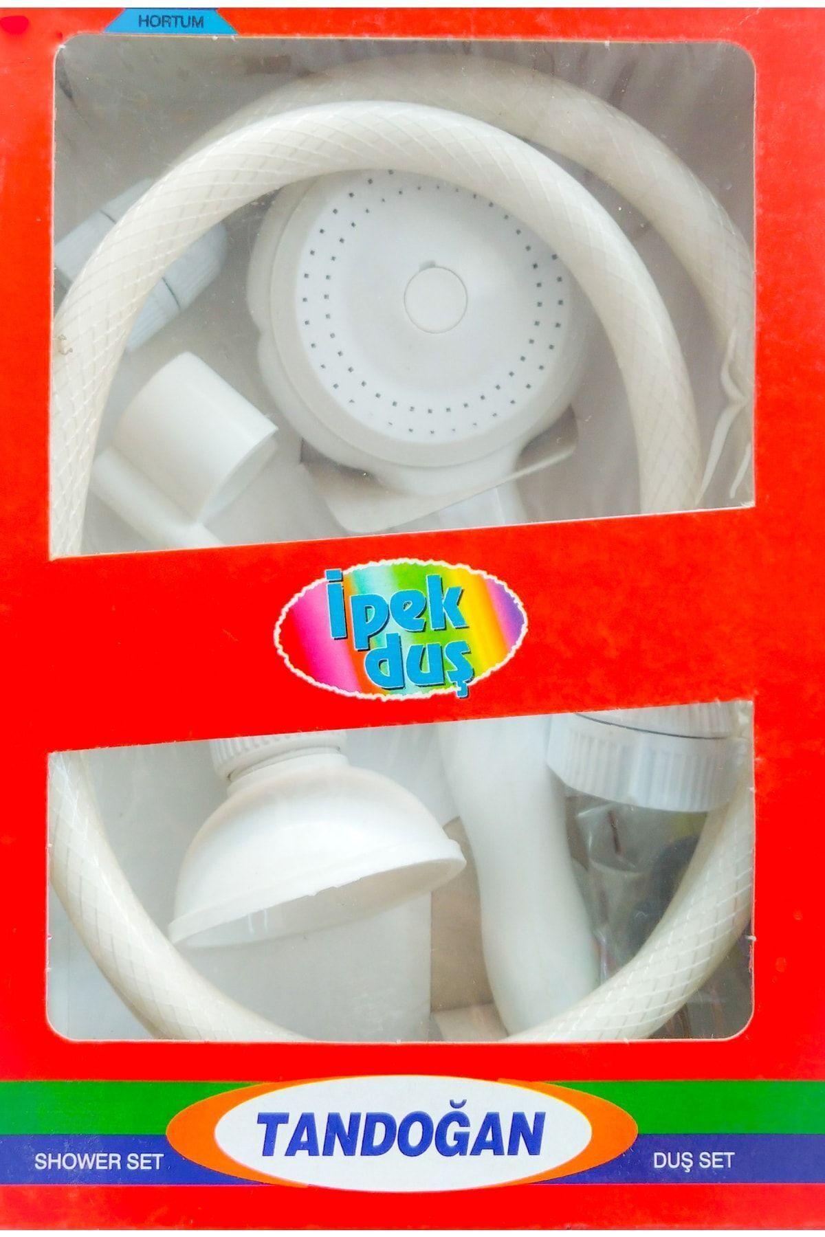 Ipek Duş Plastik Duş Seti Beyaz Duş Başlığı Ve Hortumu Set Şofben Duş Seti