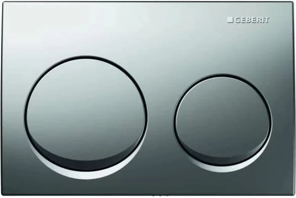 Geberıt Alpha Kumanda Kapagı Cıft Basmalı Parlak Krom 115.040.21.5
